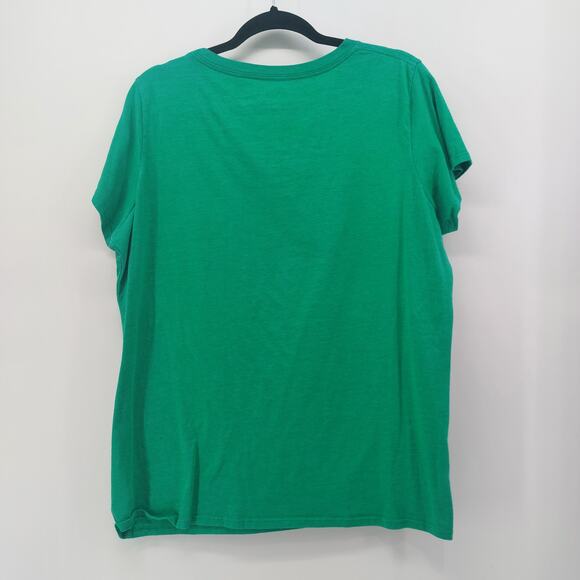 Lucky Women's Green St. Patty's Day Tee Plus Size 2X Holiday - Picture 7 of 13